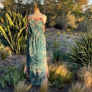 Anthropologie Farm Rio Botanical Maxi Dress NWT
